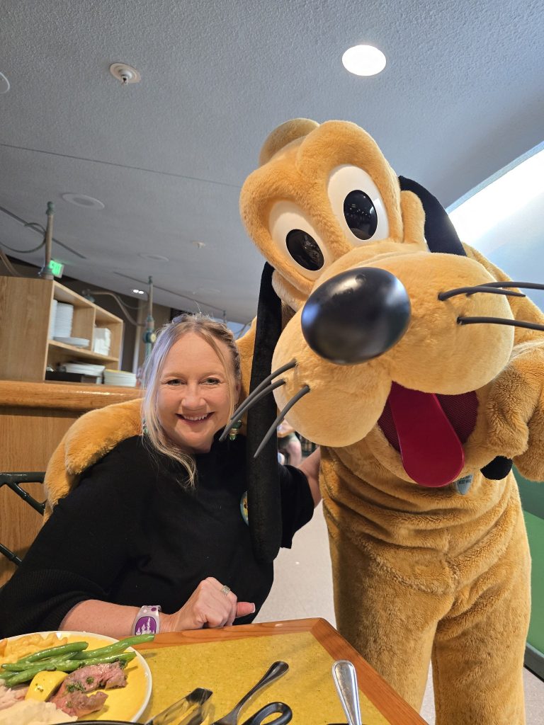 Me and Goofy at Garden Grill Epcot