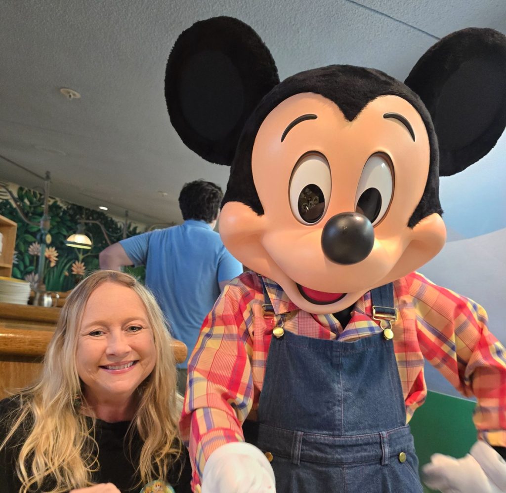 Me and Mickey at Garden Grill at Epcot