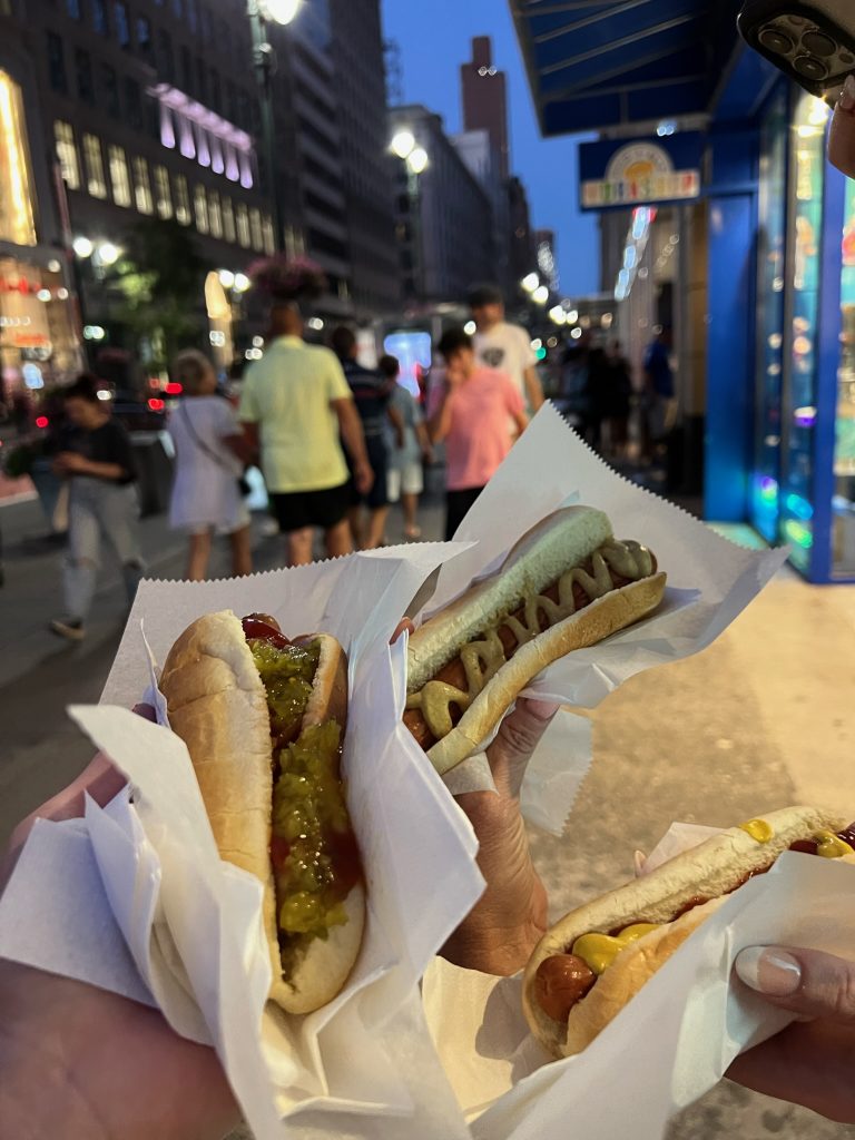 NYC street hot dogs