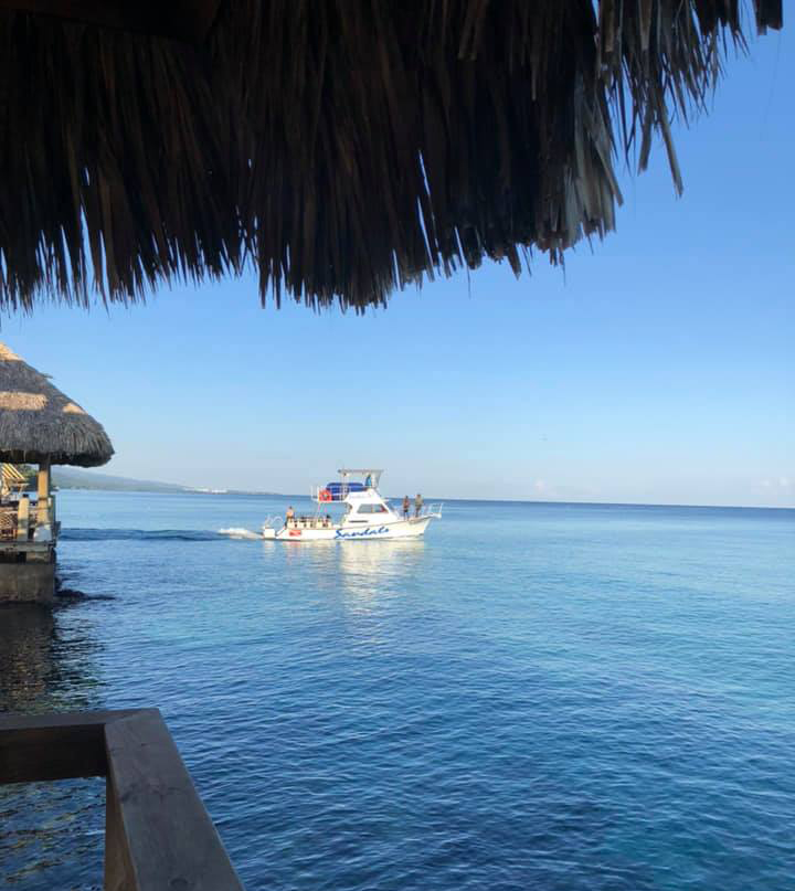 Sandals Ochi boat, part of the all-inclusive options