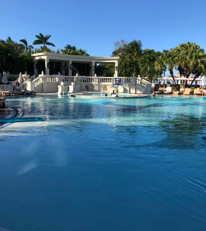 Sandals Ochi pool with stairs